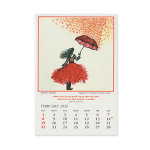 Calendars February Square Canvas