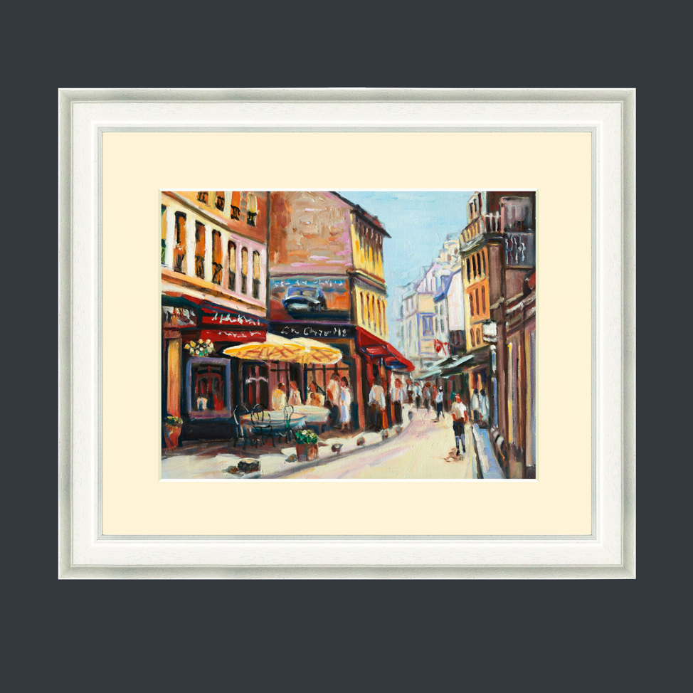 Art Print Framed Cafe